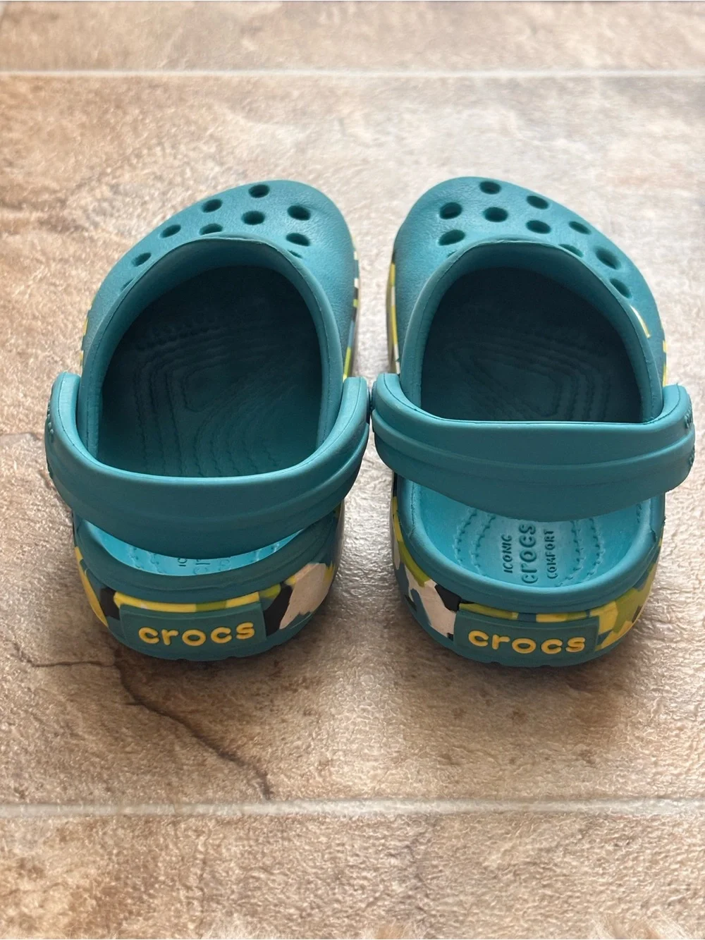 Kid’s Marbled Bottom Crocband Clog Toddler Size 6